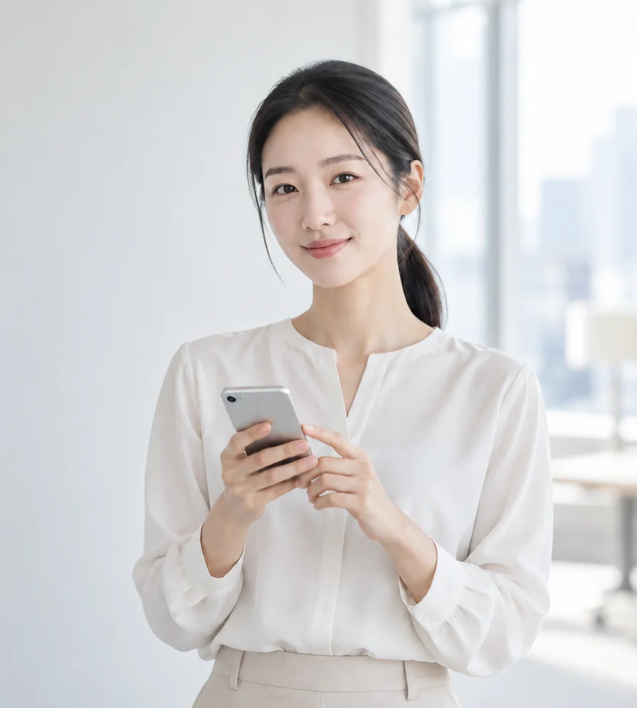 광안리 개인돈 일수 상담을 휴대전화로 안내받는 고객