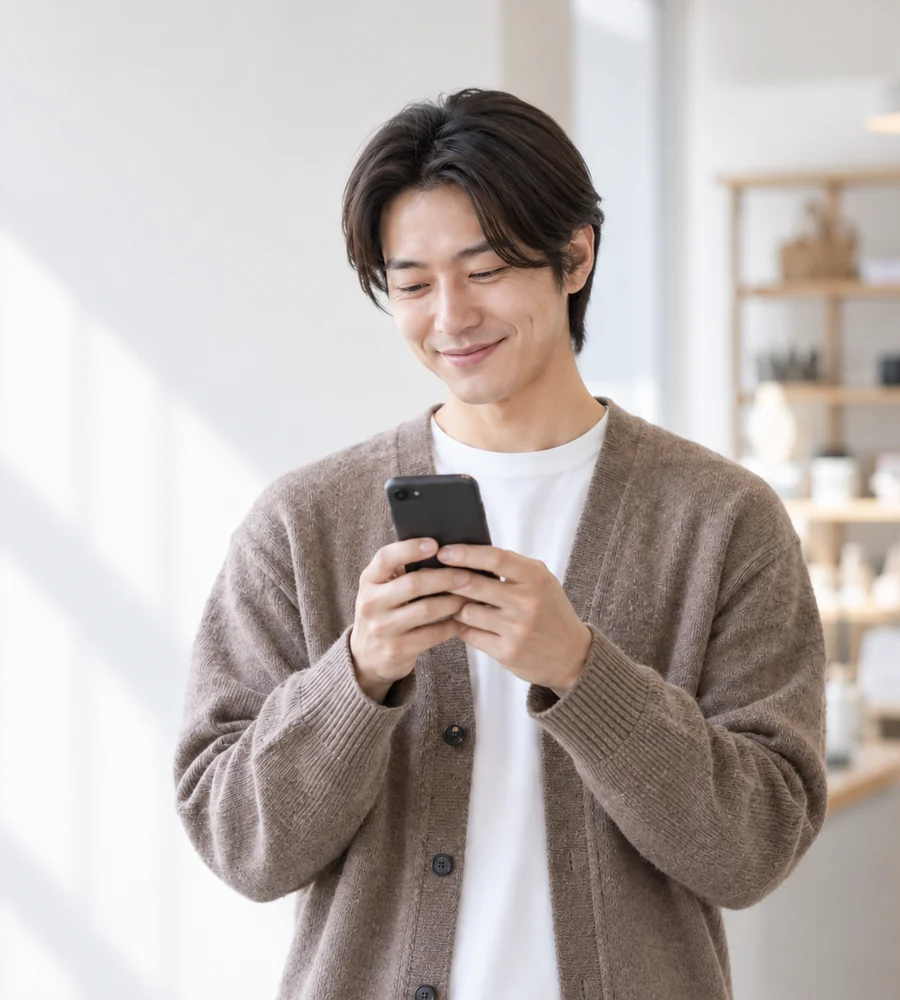 광안리 개인돈 일수 상담을 휴대전화로 안내받는 고객
